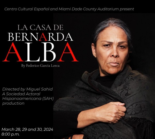 El Centro Cultural Español de Miami presentará 'La casa de Bernarda Alba', de Lorca, en el Miami Dade County Auditorium