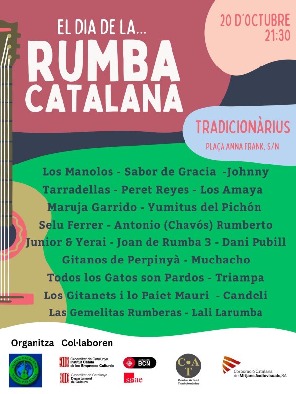 El Día de la Rumba Catalana reunirá a relevantes artistas de distintas generaciones el 20 de octubre