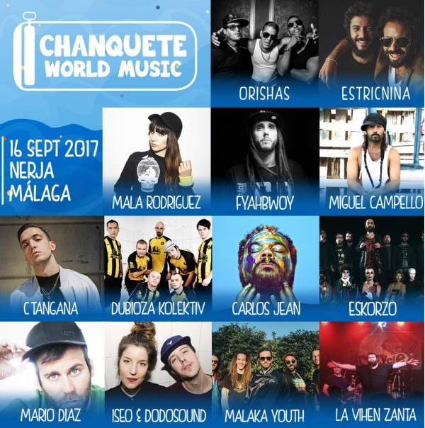El festival Chanquete World Music 2017 completa su cartel