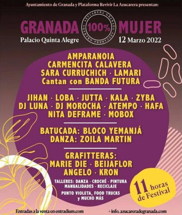 Granada celebrará un festival creado y realizado exclusivamente por mujeres