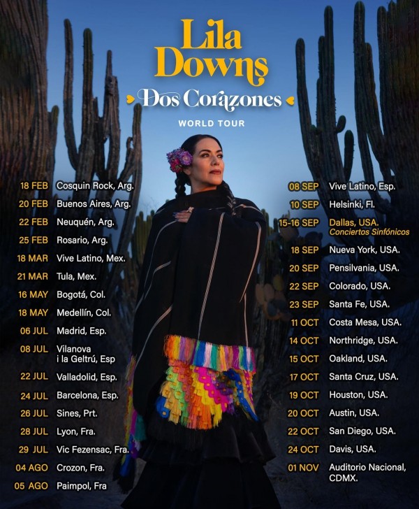 Lila Downs inicia en Madrid una gira por España, Portugal y Francia