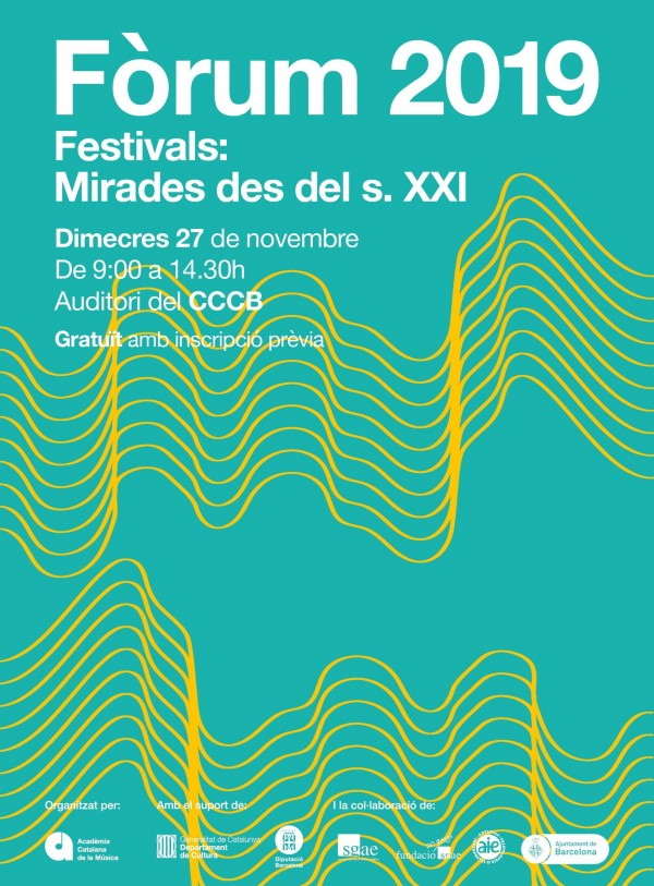 Organizadores de festivales debatirán sobre su papel social y económico en el Fòrum 2019