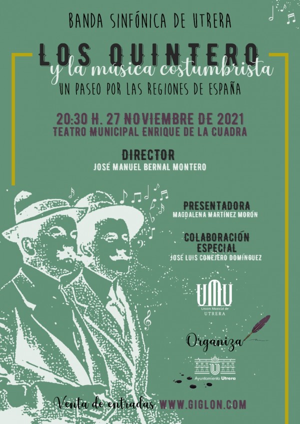 Utrera celebra el sesquicentenario del nacimiento de los hermanos Álvarez Quintero con un concierto costumbrista