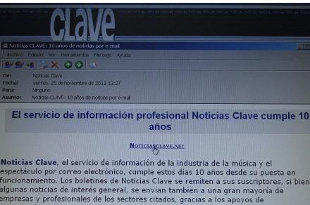El servicio de información profesional Noticias Clave cumple 10 años 