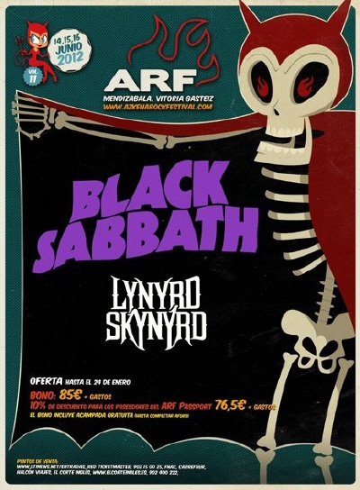 Black Sabbath y Lynyrd Skynyrd actuarán en el Azkena Rock Festival 2012