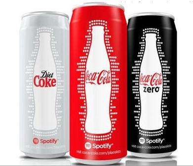 Coca-Cola lanza latas en el Reino Unido que invitan a escuchar música en Spotify  